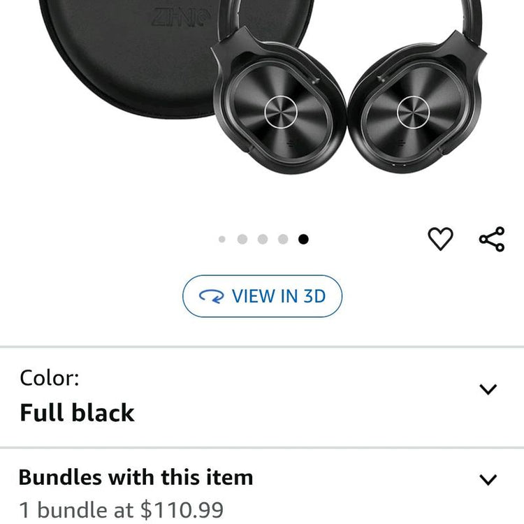 ZIHNIC wireless headset connected to phone via Bluetooth