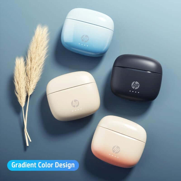 HP Wireless Earbuds, Semi-In-Ear Design Noise Cancelling Headphones, Stereo Bass Earphones, IPX4 Waterproof Sports Earphones, Lightweight Wireless Earbuds, Stereo Sound Headphone, Electronic