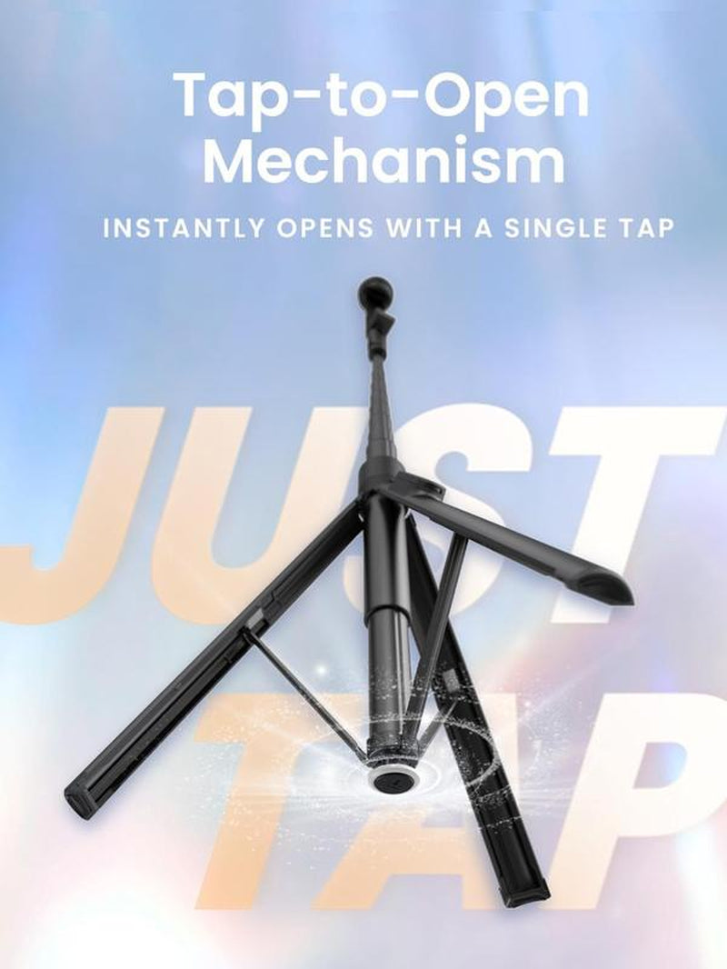 Kraftgeek Automatic Tripod for Iphone, 66" Phone Tripod Selfie Stick for Cell Phone, Tripod Stand with Remote for Video Recording