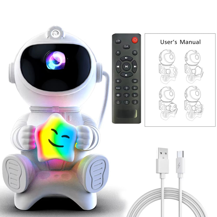Astronaut Galaxy Projector with remote control, user&