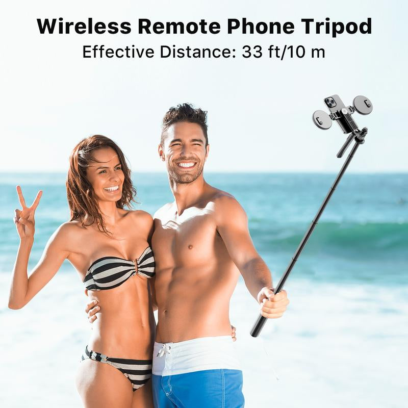 Mybat Pro Selfie Stick Spotlight Tripod Stand with Dimmable LED Light, Tripod with Balance Handle & Wireless Remote
