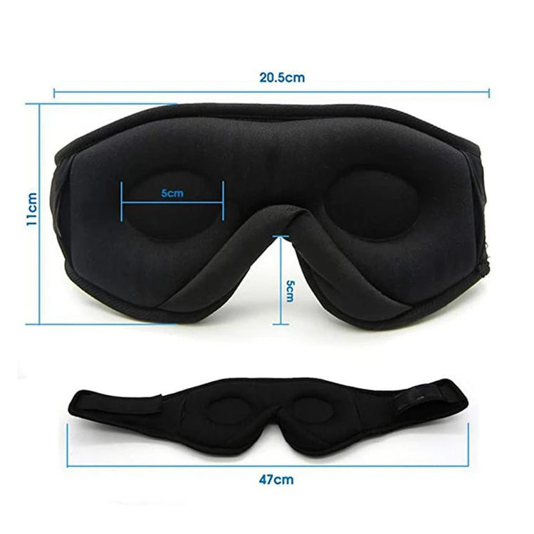 Bluetooth Sleeping Headphones 3D Eye Mask Wireless Air Travel 5.0 Headband Soft Elastic Comfortable Music Earphones