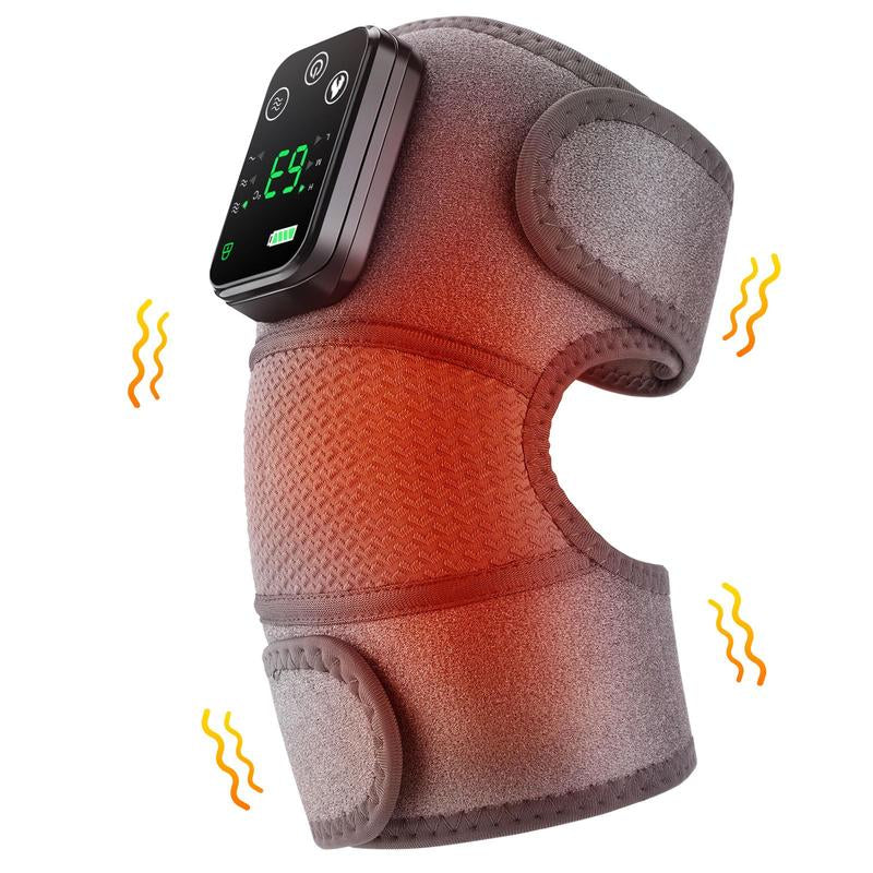 Heated Vibration Knee Massager Intelligent Knee Shoulder Pad Hot Compress USB Charging Pad, New Year & Winter Gift, Christmas Gift, Stocking Fillers, Massagers