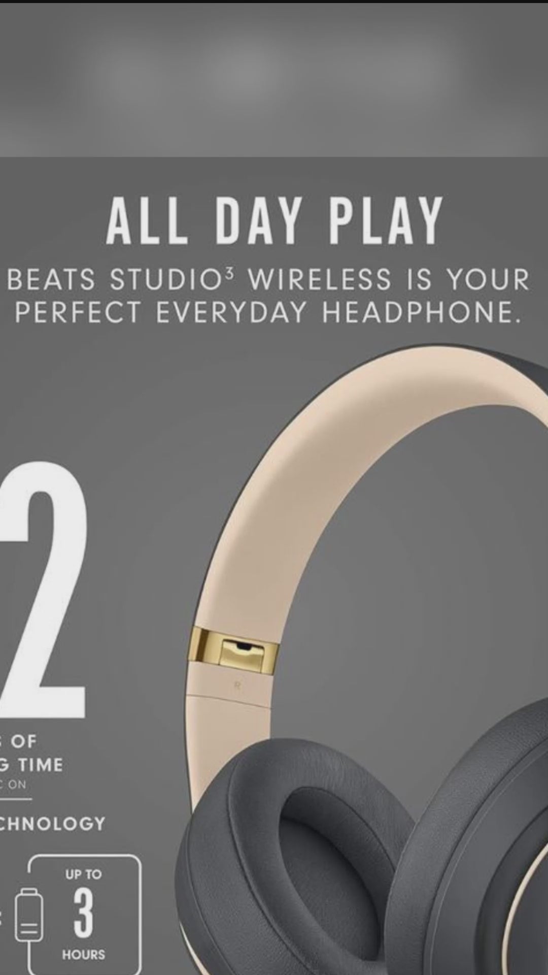 Beats Studio3 Wireless Noise Cancelling Headphones