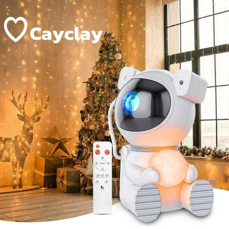 [Black Friday] Cayclay Astronaut Star Nebula Projector 4-Color Galaxy LED Night Light with Remote Control 360° Rotatable Head for Bedroom Room Decoration Christmas Birthday Gift