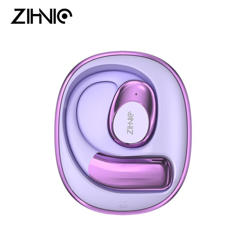ZIHNIC S09 Wireless OWS Headphones，Bluetooth Open Ear Earphones with Minc，Long Battery Life，Wireless Earbuds Headset Portable Earbuds
