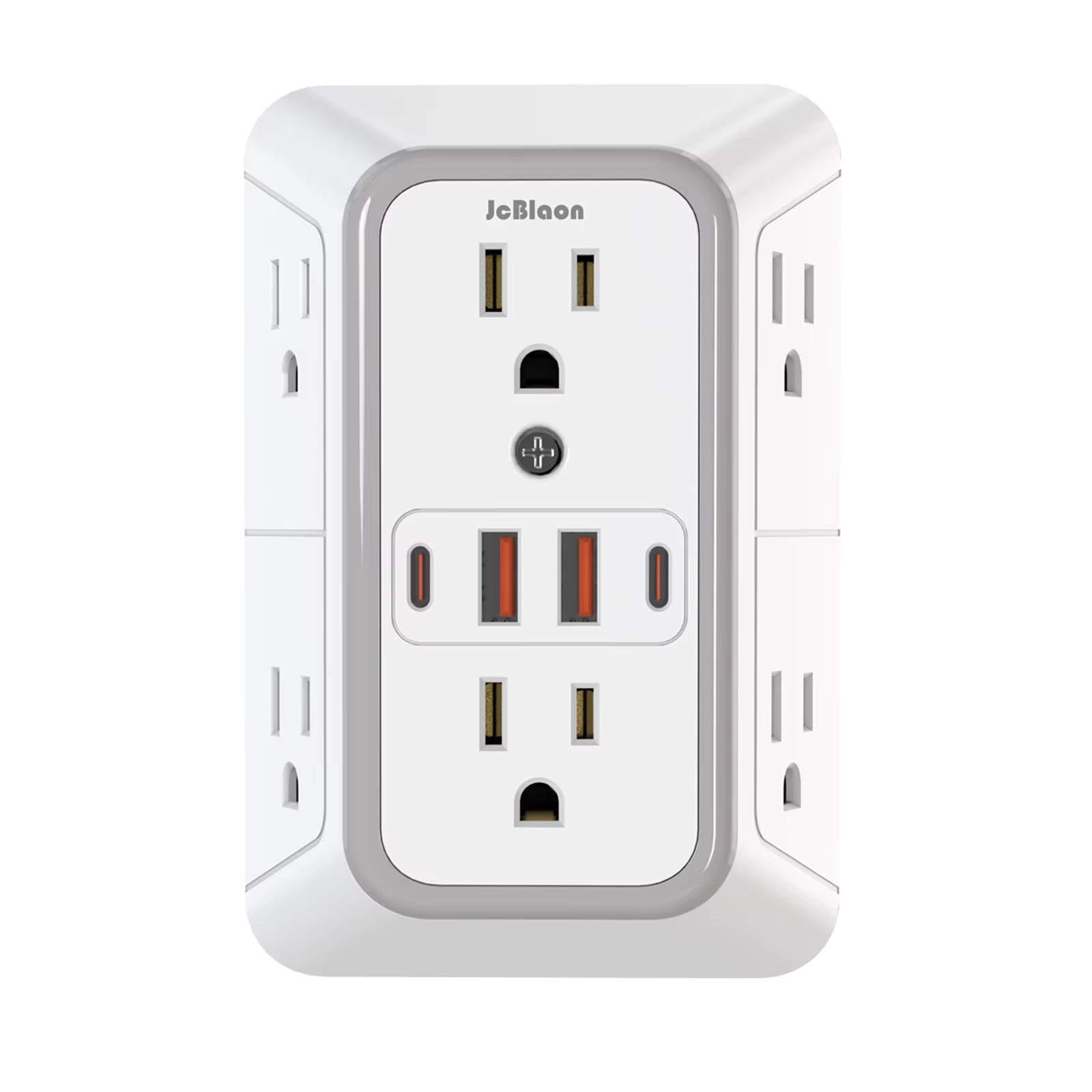 USB‑C Power Strip 6 Outlets 4 USB Ports – Fast Charging Surge Protector