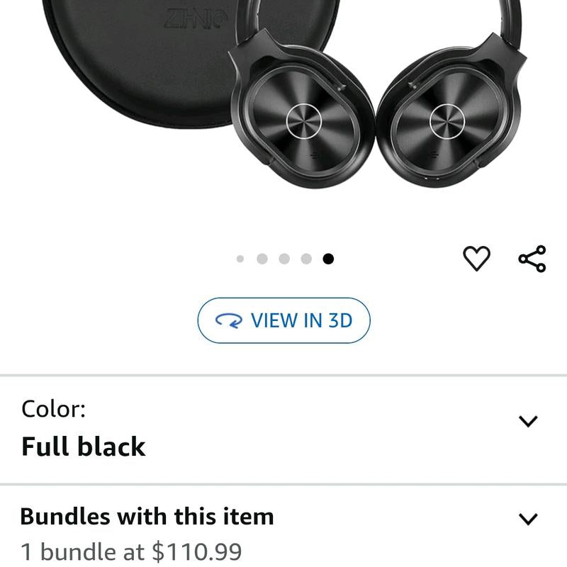 ZIHNIC wireless headset connected to phone via Bluetooth