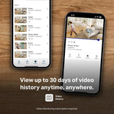 Myq Smart Indoor Security Camera – 1080P HD Video, Night Vision, Motion Detection, Wi-Fi, Two-Way Audio, Smartphone Control Lens