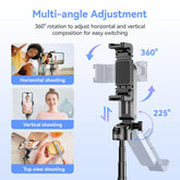 Multifunctional 4-In-1 Mini Selfie Stick,Convenient Camera Aid, Tripod, Phonestand, Bluetooth Selfie, Multifunctional Foldable, Suitable for Vlogs, Live Streaming, Photography, Compatible with Iphone16/15/14/13 Series