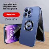 Ip16 Phone Case Privacy Protection Exposed Label All-Inclusive 15 14 13 12 Magnetic Magsafe Protector Screen Protector Screen Protector