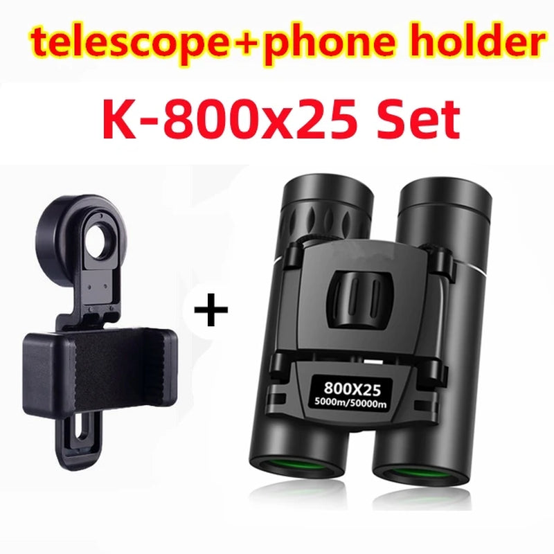 900X25 50000M Zoom Telescope Professional BAK4 HD Powerful Binoculars Long Range Portable Monocular or Camping Tourism Outdoor