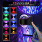 【AUTO on in Dark】Night Lights Plug into Wall, 9-Color RGB Galaxy with Dusk to Dawn Sensor, Star Projector for Bedroom, Kids, Bathroom, Home Gaming Room Decor, Christmas Gifts
