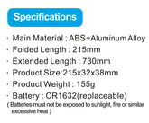 HANENO Portable Selfie Stick Tripod with Remote Bluetooth, Telescopic Design for Iphone, Upgraded Tripod for Travel and Recording Vlogging Kit Camera Stabilizer Electronic Gadgets Aluminum Android Cellphone Smartphone Tk Q12 Black