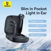 Bowie E16 Wireless Earphone Bluetooth 5.3 Earphones 30H Long Battery Life IPX4 Waterproof True Wireless Headphone Earbuds