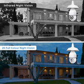 Outdoor wireless bulb security camera 2K