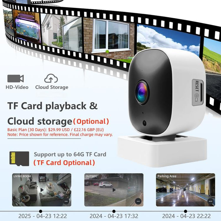 Smart window wall security camera