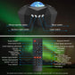 Galaxy Star Projector Night Light remote control layout with buttons labeled for easy operation and features.