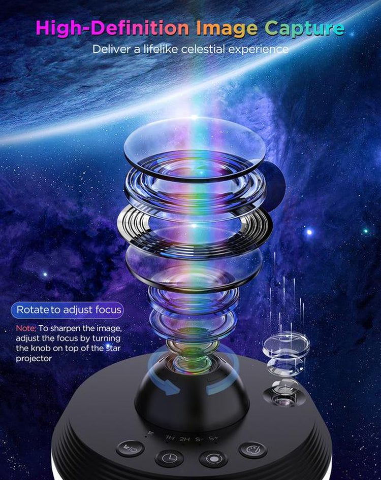 Galaxy Projector Night Light, Starry Star Projector Night Light with Aurora Effects for Bedroom, Gift Idea, Barracks Room Transformation, Bluetooth Remote, Wall LED Signs, Home Décor Essential, for Kids, Xmas