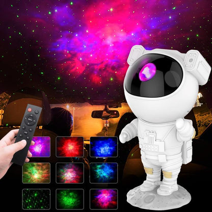 Astronaut Galaxy Projector Star Projector Bluetooth Speaker White Noise Star Moon Galaxy Lights for Bedroom with Timer Remote Nebula Night Light 360° Adjustable Starry Space Ceiling Lamp