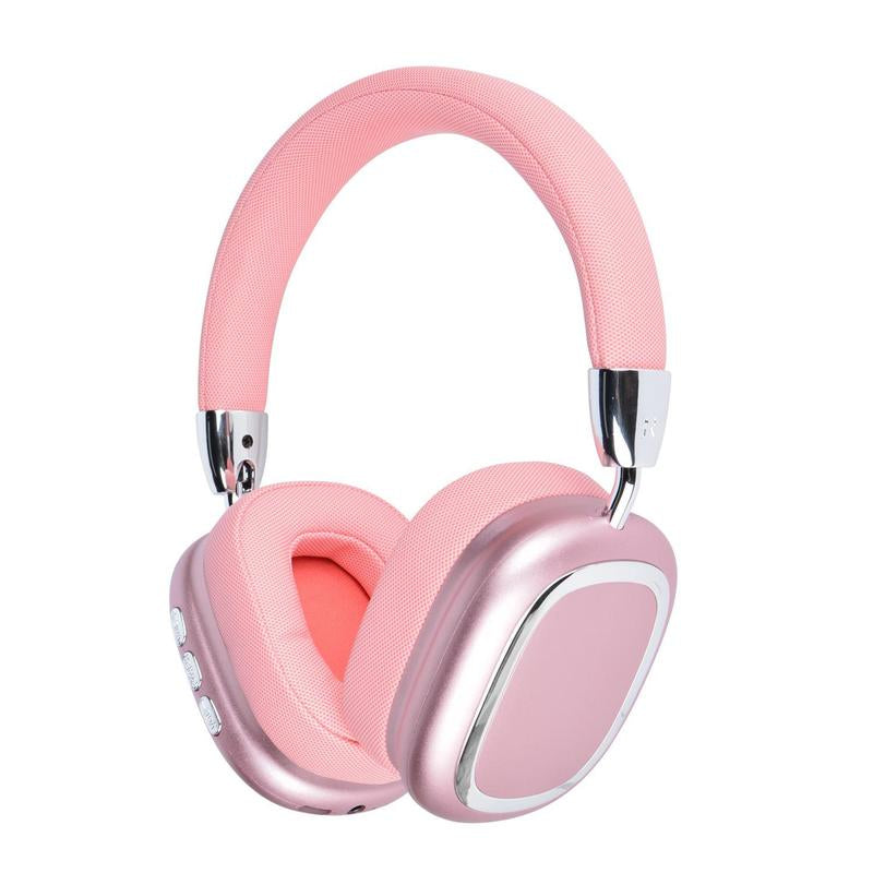 [Freeship] Christmas Gift, Wireless On-Ear Headphones, Stereo Headphones with Microphone, Immersive Bass, Foldable Design,Usb-C Charging Port, FM Radio, SD/TF, Sports & Gaming Headphones