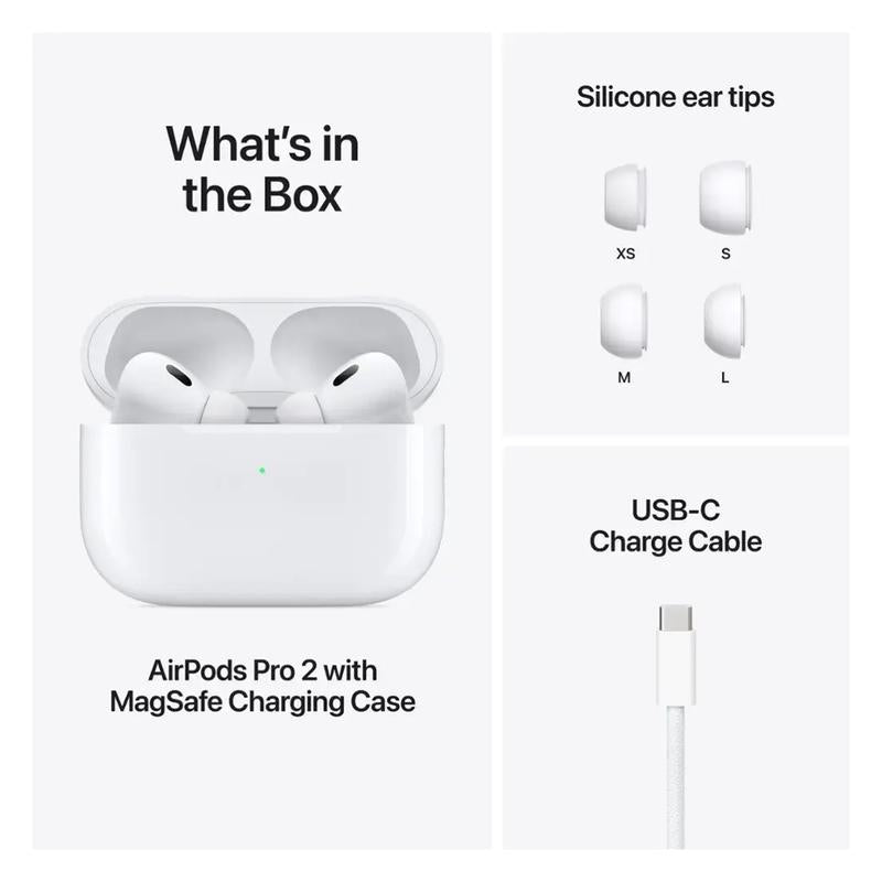 Apple AirPods Pro 2 white wireless earbuds