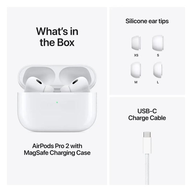 Apple AirPods Pro 2 white wireless earbuds