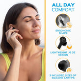 TREBLAB WX8 Wireless Earbuds with Charging Case - Audio Cable Headphone