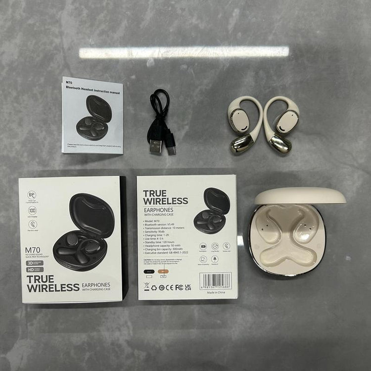 Wireless Earphone, IPX4 Waterproof Wireless Earbuds with Digital Display, Sweatproof Earbuds with Microphone for Running, Workout, Headphones