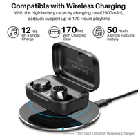 TOZO T12 Pro Wireless Earbuds Bluetooth Headphones Audio Earphones Noise Noise Cancellation Streaming Headset Electronic In-Ear Earphone App Control Fathersdaygift