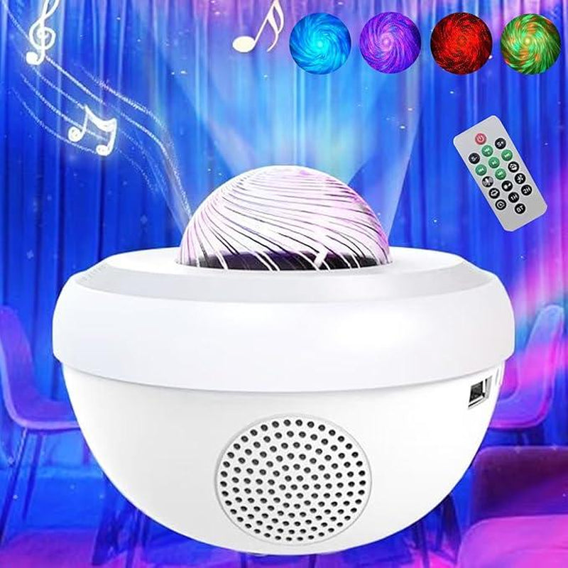 Starry Projector Galaxy Light Projector with Bluetooth Speaker, Multiple Colors Dynamic Projections Star Night Light Projector for Kids Adults Bedroom, Space Lights for Bedroom Decor Aesthetic