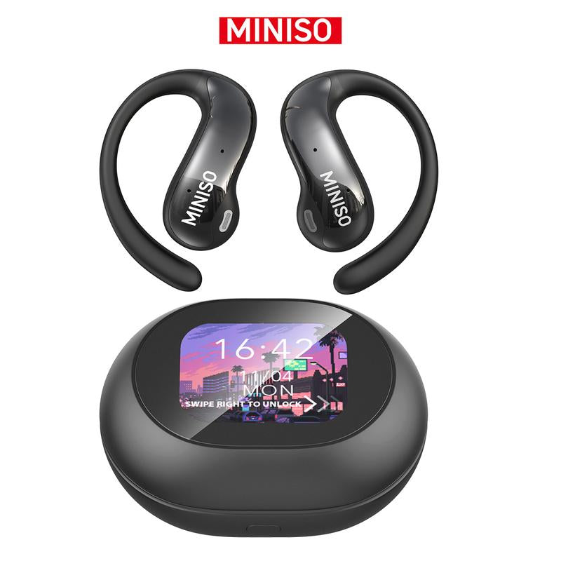 MINISO MS188 Open Ear Headphones Wireless Earphones,Ows Bluetooth 5.4 Earphones Comfortable Wear Touch Control Electronic Headphones(For Kevin)