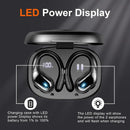 Ark Ecart Wireless Earbud, Bluetooth 5.3 Headphones Pure Bass Sound with Earhooks, 75H Battery Over-Ear Headphones, Audio Earphones Headset