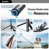 RTAKO 60"Portable Selfie Stick Tripod with Remote，One Click Open, Wireless Remote Included.For Cellphone.