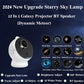 Meteor Star Projector Galaxy Night Light showcasing 2024 Upgrade Starry Sky Lamp with galaxy designs and features.