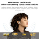 MINISO X25 earbuds connected to a smartphone via Bluetooth, demonstrating seamless integration.