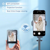 68" Selfie Stick Tripod with Selfie Screen Monitor,Wireless Remote,Light, Phone Holder,Using Phone Rear Camera for Selfie Vlog Live Stream Tiktok， Extendable Cell Phone Tripod, Compatible with Iphone Android Phone Cellphone Smartphone