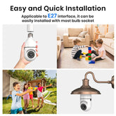 Home monitoring light bulb security camera