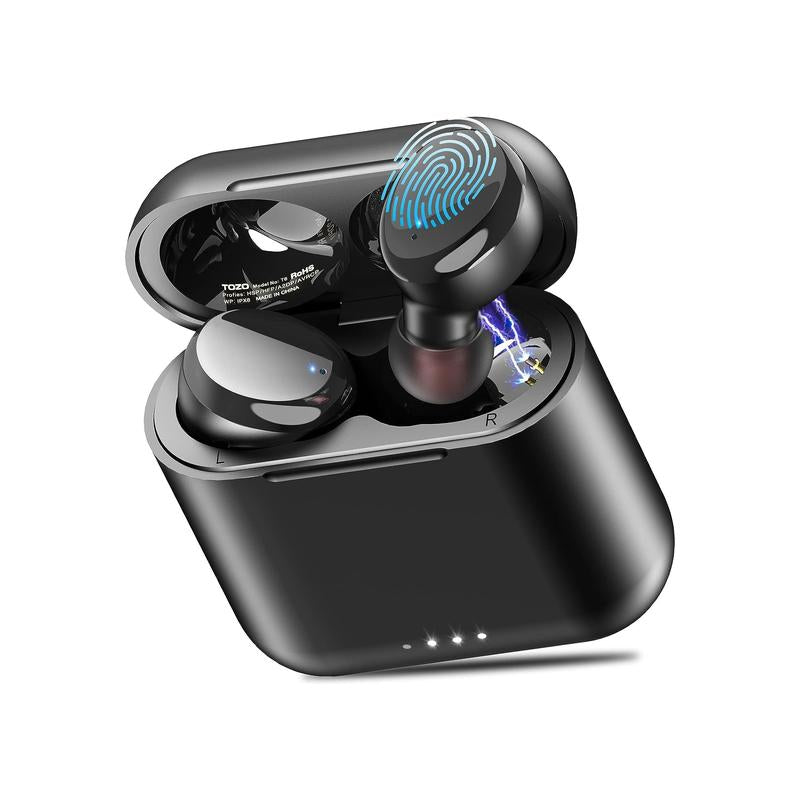 TOZO T6 Ergonomic APP Edition Earbuds – IPX8 Waterproof Wireless Earbuds with EQ App