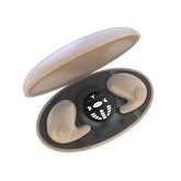Invisible Sleep Wireless Earbuds in charging case, featuring ergonomic design for comfort and sound quality.