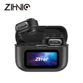 ZIHNIC S12 Open Earbuds, Wireless Headphones, LED Lights Touchscreenlight-Weight Earbuds Built-In Microphone, Power Digital Display,Stable Fit, Fast Charge ,36 Hours Playtime,Fast Pair,Clear Sound,Sweatproof,Charging Case, Android/Ios