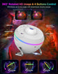 360° Rotated HD Image and 4 Buttons Control for Planetarium Style Galaxy Projector.