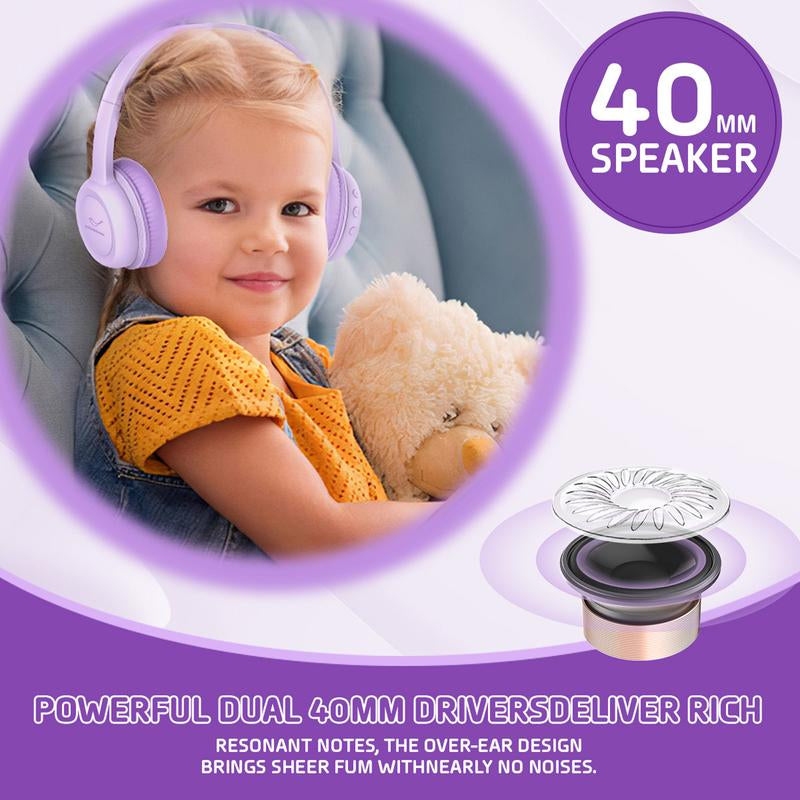 Kids headphones with volume limiter Vinamass A63 adjustable headband