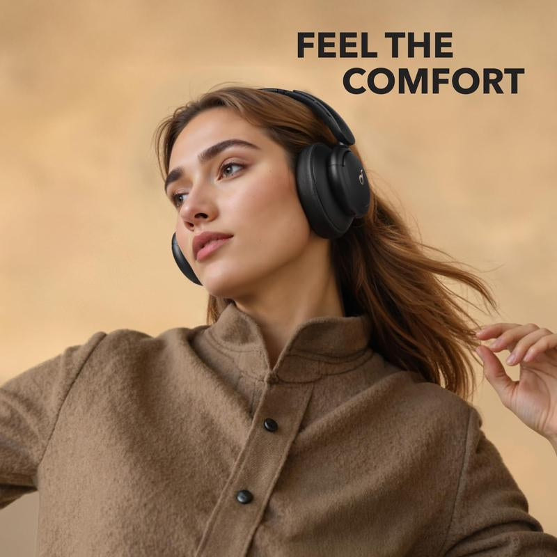 Soundcore Life Q30 by Anker, Hybrid Active Noise Cancelling Headphones with Multiple Modes, Hi-Res Sound, Custom EQ via App, 50H Playtime, Comfortable Fit, Bluetooth, Multipoint Connection