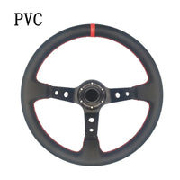 Universal 350MM Suede Steering Wheel Leather Steering Wheel Drift Racing Steering Wheel Type High Quality Suede/Pvc Style