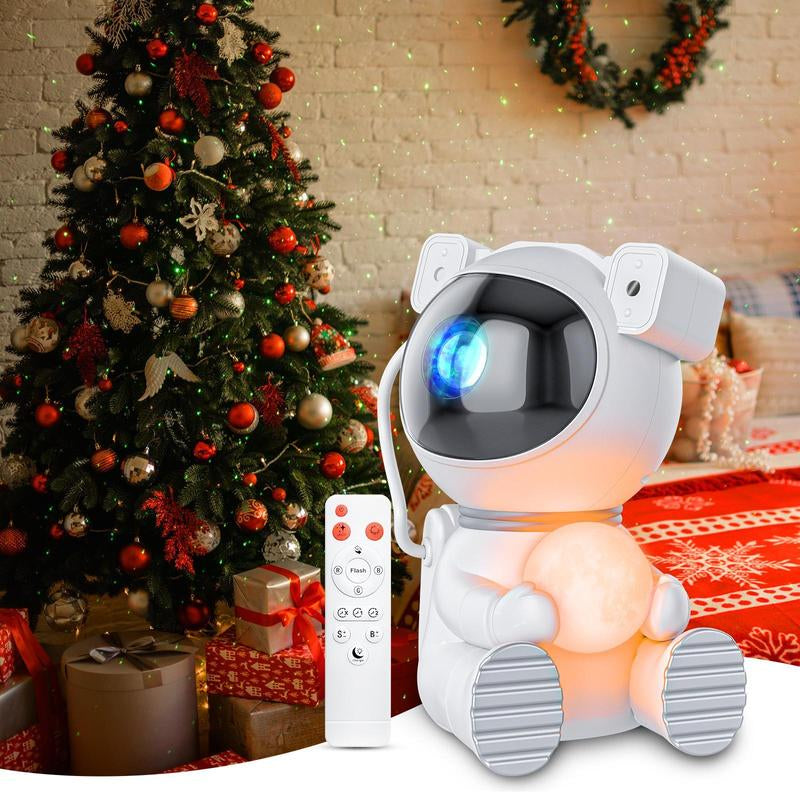 [Black Friday] Cayclay Astronaut Star Nebula Projector 4-Color Galaxy LED Night Light with Remote Control 360° Rotatable Head for Bedroom Room Decoration Christmas Birthday Gift