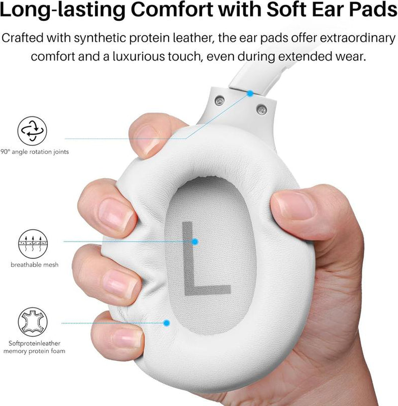 TOZO-HT2 Hybrid Active Noise Cancelling Headphones, Wireless over Ear Bluetooth Headphones Fathersdaygift Headset Audio Electronic Earbud Traveling Gadgets Gym Noisecancellingheadphones