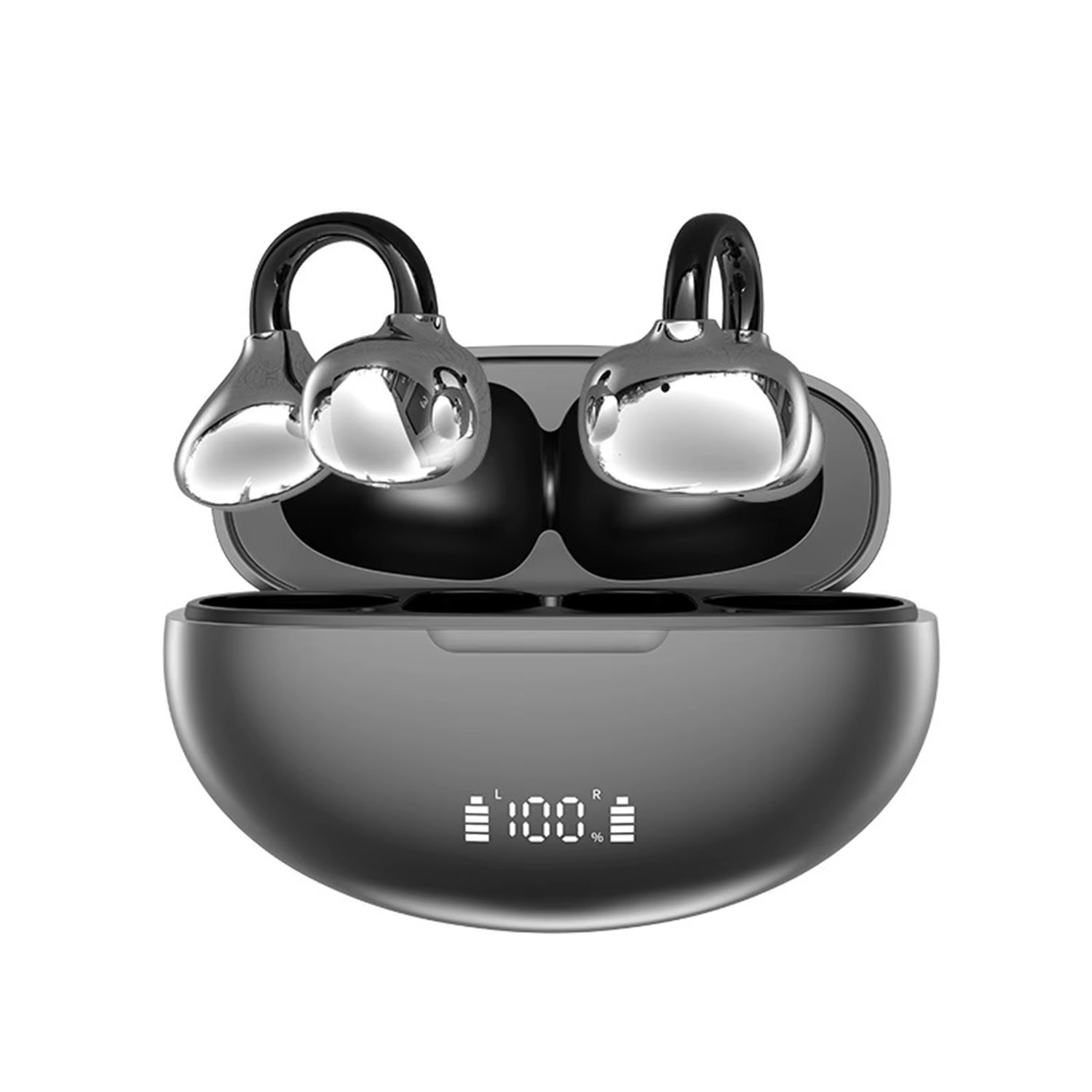 BT 6.1 AI Translator Headphones Type-C Rechargeable Open Ear Headphones 144 Language AI Wireless Earbuds for Travel and Business