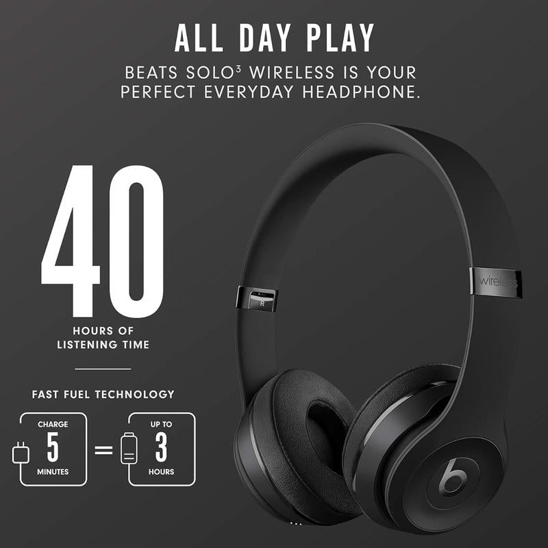 Premium music headphones Beats Solo3 for iOS and Mac