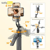 Face Tracking Selfie Stick Tripod, USB Rechargeable 4-Foot Selfie Stick with Remote Control, Portable Selfie Accessories for Phone & Camera, Phone Accessories, Gifts for Girlfriend